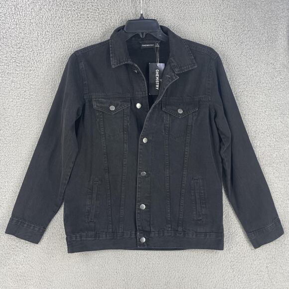 Y2K Chemistry Denim Jacket Mens Small Poetic Justice Tupac Hip Hop 90s Rap - Picture 5 of 15